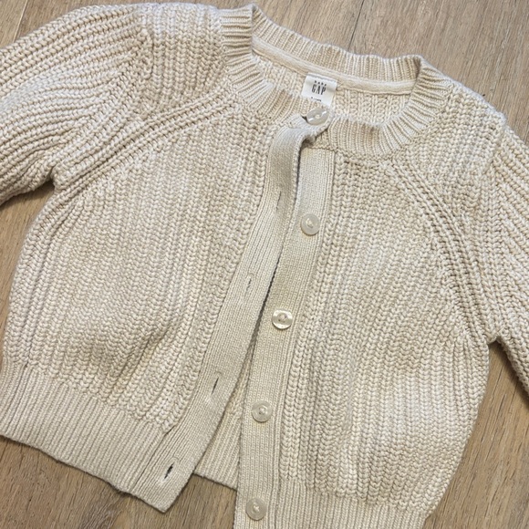 GAP Cream Button-Up Cardigan - Picture 3 of 3